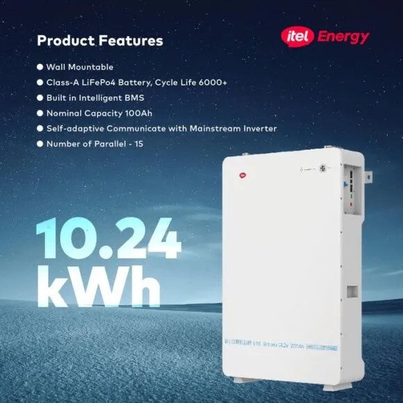 iTel 10.24kWh 48V Battery (Standing)