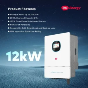 iTel 12kW 48V 3-Phase WiFi Inverter (IP66)