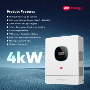 iTel 4kW 24V WiFi Inverter (IP54)