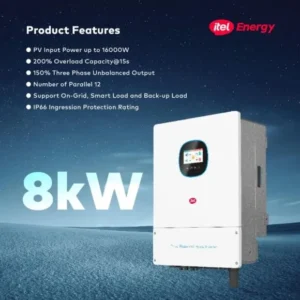 iTel 8kW 48V 3-Phase WiFi Inverter (IP66)